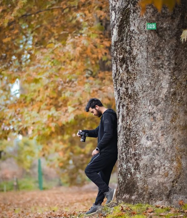 Person enjoying a moment of peace outdoors in nature.